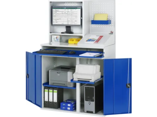 Computerkast 1770x 1100x 520mm Uittreklade Voor Toetsenbord Monitorvak