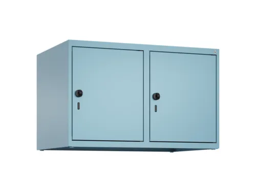opzetkast,v. locker,2vak.,vak B 400mm,HxBxD 500x800x500mm,draaigrendel