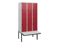 Dubbeldekse dekenkist,HxBxD 1950x900x815mm,3x2vak.,vak B 300mm