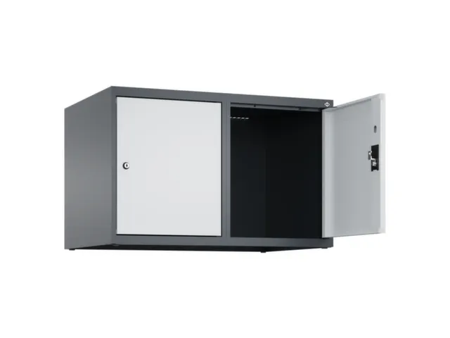 opzetkast,v. locker,2vak.,vak B 400mm,HxBxD 500x800x500mm,cilinderslot