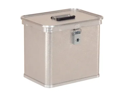Aluminium transportkist,HxLxB 340x388x288mm,26l,wanden gesloten