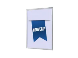 Kliklijst A1 complete set met print "NOUVEAU" Blauw