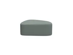 Poefmodule Rocada Volga-A 91x38x68cm rugloos grijs