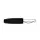 Banaanstekker 4mm male zwart met schroefaansluiting 60vdc 16A