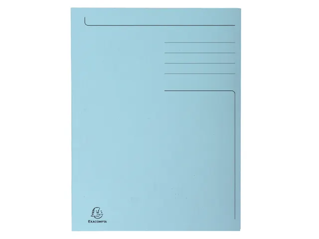 Dossiermap Exacompta Forever A4 3 kleppen 280gr blauw