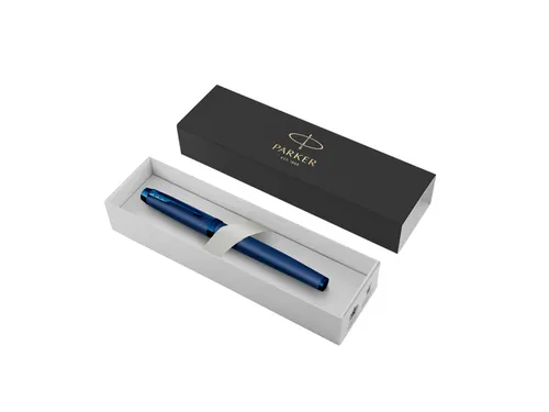 Rollerpen Parker IM Monochrome Blue Fijn Zwarte inkt