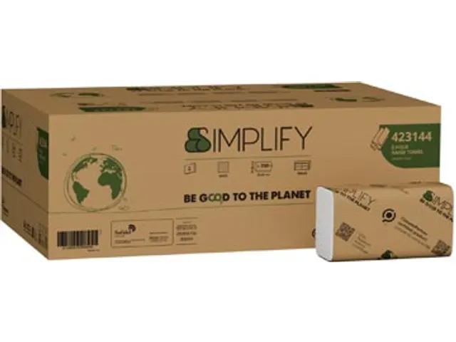 Handdoek 423144 Simplify Z-vouw 200 vel 20 Pak
