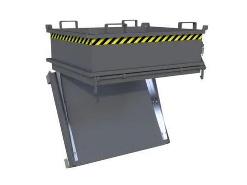 mini-bodemklepcontainer,HxLxB 625x1000x1200mm,0,37m³,inrijbeugel,staa