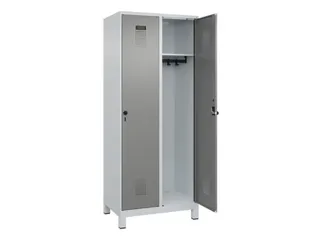 locker,HxBxD 1950x800x500mm,2vak,vak B 400mm,draaigrendel,voeten - 2