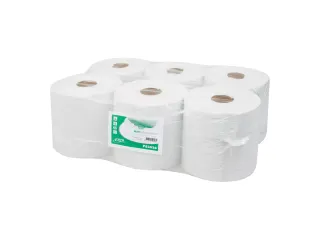 Euro Products P53520 Midi Poetspapier Recycled 1-laags 300 Meter 6 Rol - 1