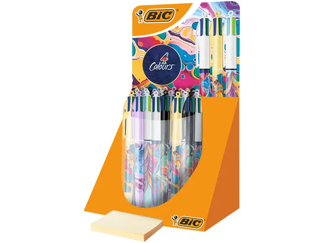 Balpen BIC 4kleuren Message Display à 30 stuks