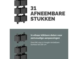 Kabelslang Fellowes zwart - 12