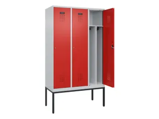 locker voor scheiding van kleding,HxBxD 2120x1200x500mm,3vak - 1