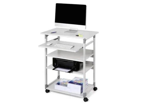 Verrijdbaar Computermeubel Trolley 75 VH Grijs