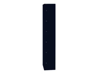 lockerkast,HxBxD 1802x305x457mm,1x6vakken,cil.-slot,romp oxfordblauw - 1