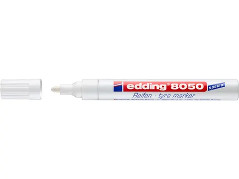 Viltstift edding 8050 Banden rond 2-4mm wit
