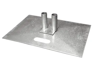 voetplaat,v. mobiel hek,HxBxD 185x700x500mm,met draaggreep - 1