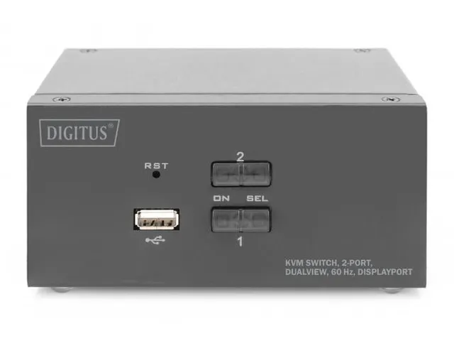 KVM-switch 2 poorten dubbel scherm 4K@60fp DisplayPort