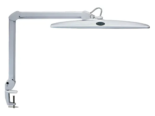 Werkpleklamp MAUL Work LED dimbaar met tafelklem Wit