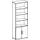kantoorstelling HxBxD 2160x800x420mm lichtgrijs
