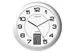Horloge murale Unilux Instinct Ø30,5cm gris argenté/blanc