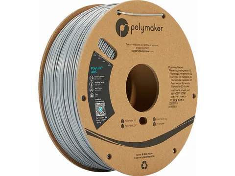 Polymaker PolyLite ABS filament 1,75 mm Grijs 3kg