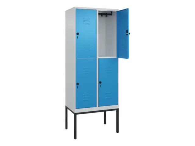dubbeldekse locker,HxBxD 2120x800x500mm,2x2vak.,vak B 400mm
