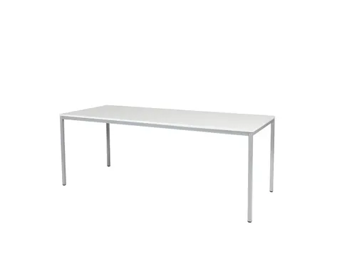 Domino Basic Tafel Vaste Hoogte 2000x800mm Grijs 25mm Alu 4-Poots