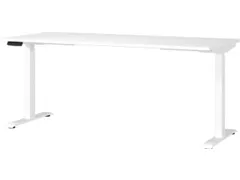 Elektrisch ihv bureau,HxBxD 720-1200x1800x800mm,blad wit,T-voet wit