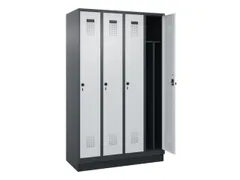 locker voor scheiding van kleding,HxBxD 1950x1200x500mm,4vak