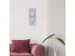 Wandklok Nextime 20x50cm glas Frosted/Mirror Dali