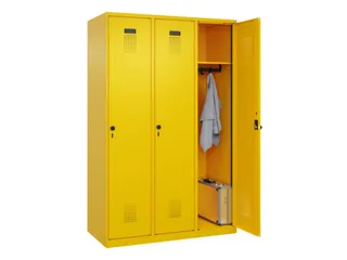 locker,HxBxD 1850x1200x500mm,3vak,vak B 400mm,draaigrendel - 1