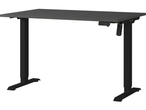 Elektrisch ihv bureau,HxBxD 710-1190x1200x800mm,blad zwart