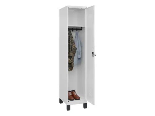 locker,HxBxD 1950x400x500mm,1vak,vak B 400mm,draaigrendel,voeten