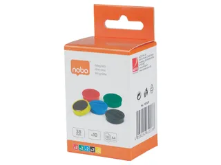Magneet Nobo 38mm assorti 10st - 11