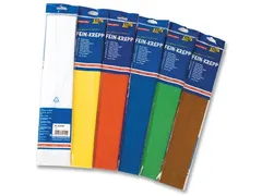 Crêpepapier 10st 50cmx2,5m Assorti