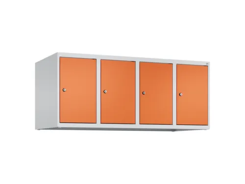 opzetkast,v. locker,4vak.,vak B 300mm,HxBxD 500x1200x500mm