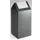 Afvalverzamelaar Zelfblussend 60 Liter 800X320X320Mm Klemring Zilver