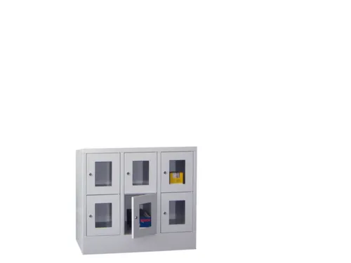 Vakkenkast Vensterdeuren 855x930x500mm 6 Vakken 300mm Cilinderslot