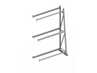 magazijnrek voor profielen,aanbouwveld,eenzijdig,HxBxD 2200x1400x500mm - 3