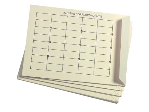 Envelop Interne Circulatie EB4 262x371mm 170gr gegomd creme 25 stuks