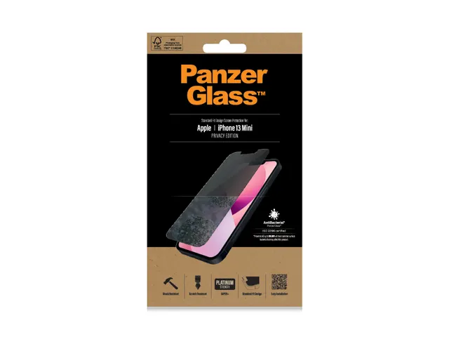 PanzerGlass Privacy Screen Protector iPhone 13 Mini | Standard Fit,