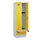 locker met bank,HxBxD 1950x600x815mm,2vak,vak B 300mm,cilinderslot