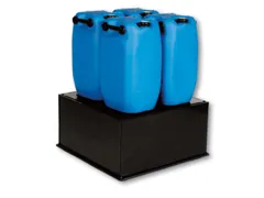 Opvangbak 870x870x420mm V. 1x220l Pe Plaat Geperf. Volume 225l