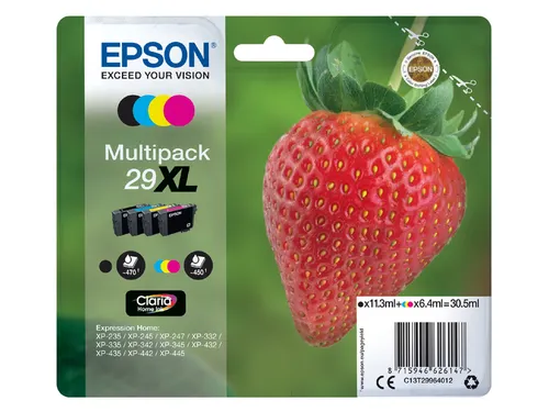 Epson 29XL T2996 Inktcartridge Zwart + 3 Kleuren XL