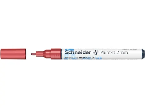 Metallic marker Schneider Paint-It 011 2mm rood metallic