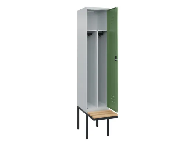 locker voor scheiding van kleding,HxBxD 2120x400x815mm,1vak
