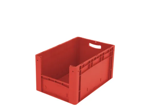 Euronorm Stapelkrat M. Grijpopening Pp 320x600x400mm Rood