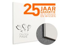 Whiteboard Frameloos Sharp 98x98cm Emaille Rechte Hoek