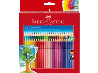 Kleurpotlood Faber-Castell Grip 48 stuks + gratis A3 Kangaro schetsboe - 1